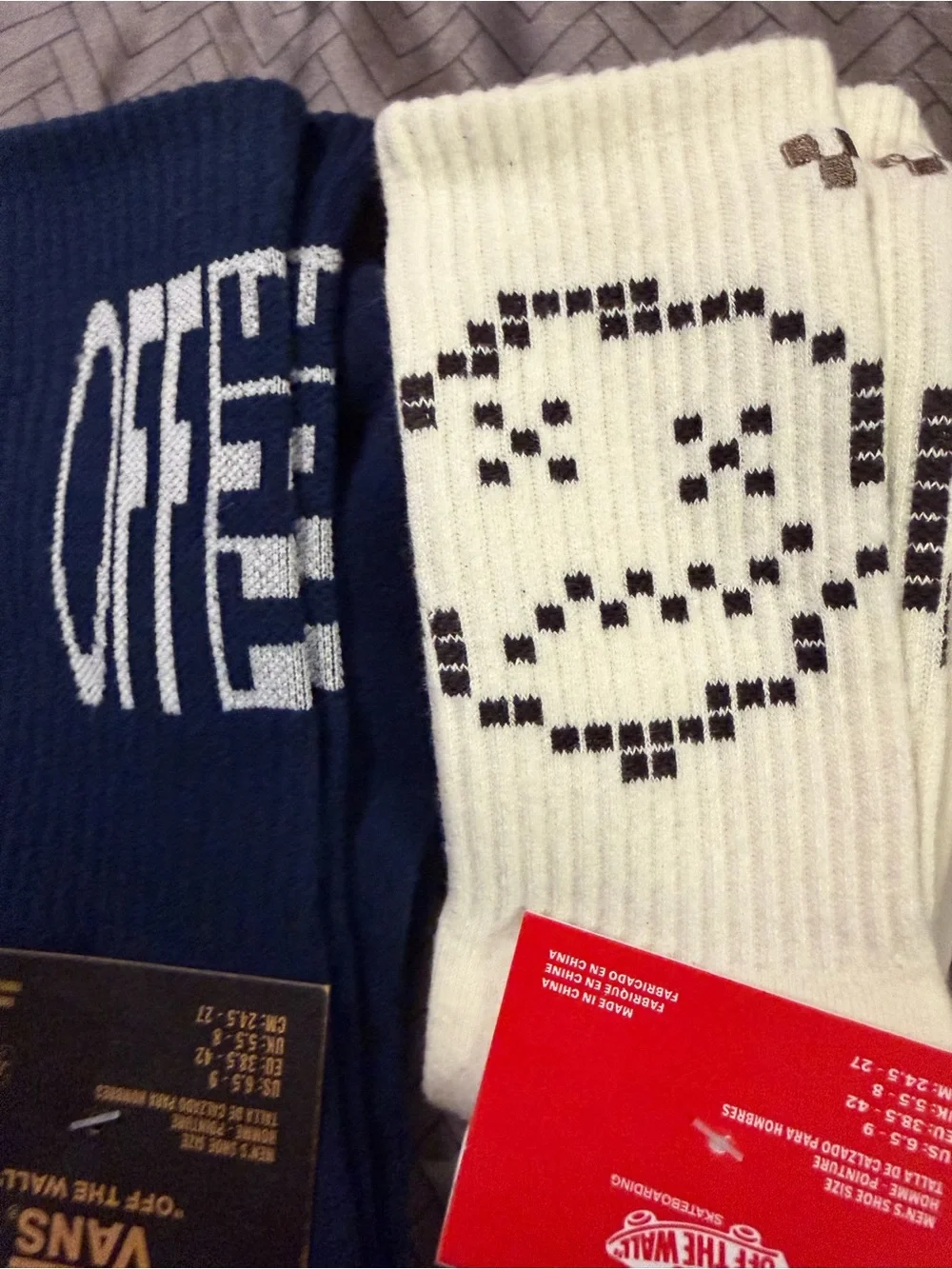 2 Vans Men's Crew Socks - 6.5-9 nwt